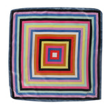 50*50cm Women's Scarf Fashion Spring Summer Striped Silk Square Scarves Girls Printed Handkerchief Chiffon Scarf Neck Accessory - THE PLACE TO BE !!