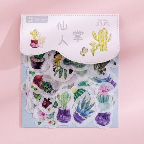 80 pcs/bag Japanese Stationery Stickers Cute Cat Sticky Paper Kawaii PVC Diary Bear sticker For Decoration Diary Scrapbooking