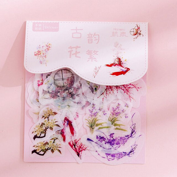 80 pcs/bag Japanese Stationery Stickers Cute Cat Sticky Paper Kawaii PVC Diary Bear sticker For Decoration Diary Scrapbooking