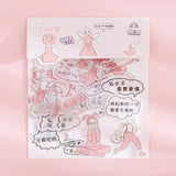80 pcs/bag Japanese Stationery Stickers Cute Cat Sticky Paper Kawaii PVC Diary Bear sticker For Decoration Diary Scrapbooking