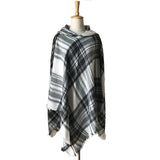 New Woman keep warm Solid Color Hooded Cape Poncho  Winter Collar Knitted Sweater Outdoor Wear Tassel  Coat For  fashion Female - THE PLACE TO BE !!