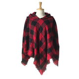 New Woman keep warm Solid Color Hooded Cape Poncho  Winter Collar Knitted Sweater Outdoor Wear Tassel  Coat For  fashion Female - THE PLACE TO BE !!