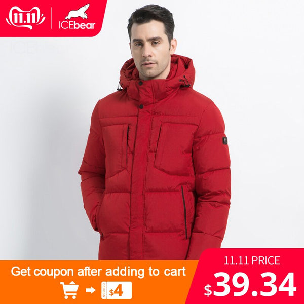 2019 New Winter Men's Jacket High Quality Man Coat Hooded Male Clothing Casual Men's Cotton Clothing Brand Apparel MWD19601D