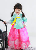 Children Korean Girl Hanbok Dress Costume Ethnic Dance Traditional Long Sleeve Cosplay Tailored Family Matching Clothes - THE PLACE TO BE !!