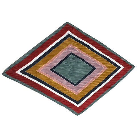 50*50cm Women's Scarf Fashion Spring Summer Striped Silk Square Scarves Girls Printed Handkerchief Chiffon Scarf Neck Accessory