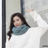 Women Scarf Winter Warm Knit Large Circle Scarves Soft Winter Warm Chunky Knit Cowl Infinity Loop Scarfs - THE PLACE TO BE !!