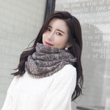 Women Scarf Winter Warm Knit Large Circle Scarves Soft Winter Warm Chunky Knit Cowl Infinity Loop Scarfs - THE PLACE TO BE !!