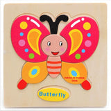 Wooden 3D Puzzle Jigsaw Wooden Toys For Children Cartoon Animal Puzzle Intelligence Kids Educational Toy Toys
