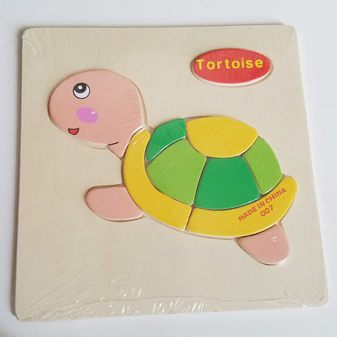 Wooden 3D Puzzle Jigsaw Wooden Toys For Children Cartoon Animal Puzzle Intelligence Kids Educational Toy Toys