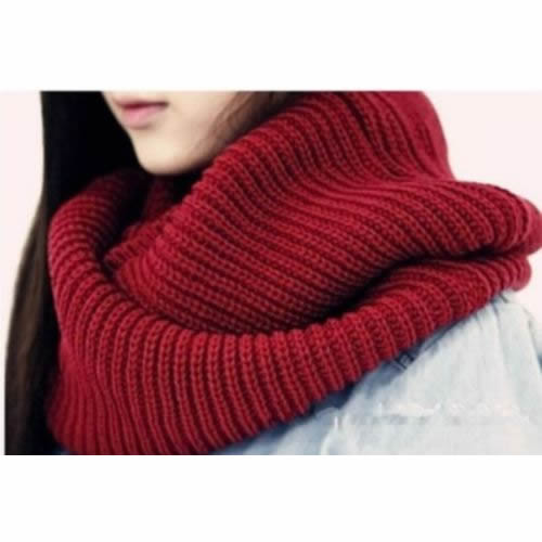 New Arrive Men Women's Nice Winter Warm Infinity 2Circle Cable Knit Cowl Neck Long Scarf Shawl