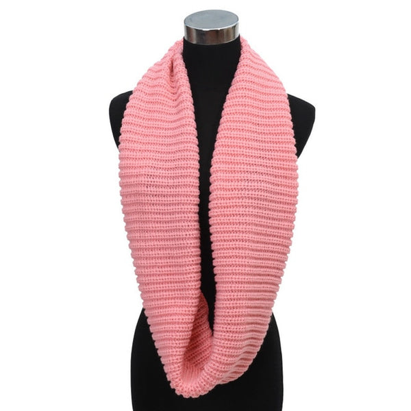 New Arrive Men Women's Nice Winter Warm Infinity 2Circle Cable Knit Cowl Neck Long Scarf Shawl