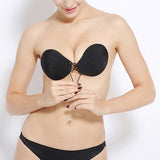 Women Invisible Bra Super Push Up Seamless Self-Adhesive Sticky Wedding Party Front Strapless A B C D Cup Fly Bra - THE PLACE TO BE !!