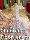 Luxury Mother Daughter Dresses Beaded Custom Mommy And Me Clothes Crystal Robe De Soiree Mutter Tochter Kleidung Mamma E Figlia - THE PLACE TO BE !!