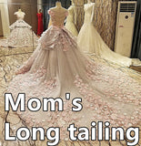 Luxury Mother Daughter Dresses Beaded Custom Mommy And Me Clothes Crystal Robe De Soiree Mutter Tochter Kleidung Mamma E Figlia - THE PLACE TO BE !!