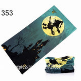 Skull Design Series Scarf Variety Tube Half Face Mask Halloween Headband Bandana Headwear Bicycle Head Scarf Snowboard Headscarf - THE PLACE TO BE !!