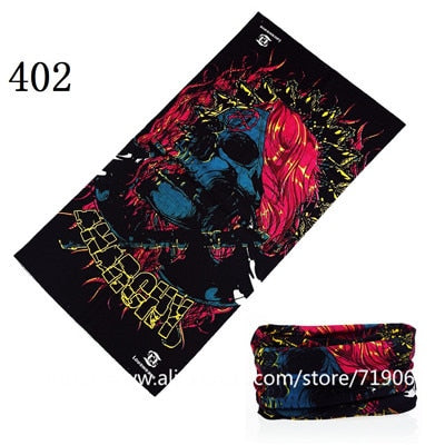 Skull Design Series Scarf Variety Tube Half Face Mask Halloween Headband Bandana Headwear Bicycle Head Scarf Snowboard Headscarf