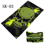 Skull Design Series Scarf Variety Tube Half Face Mask Halloween Headband Bandana Headwear Bicycle Head Scarf Snowboard Headscarf - THE PLACE TO BE !!