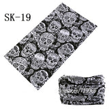 Skull Design Series Scarf Variety Tube Half Face Mask Halloween Headband Bandana Headwear Bicycle Head Scarf Snowboard Headscarf - THE PLACE TO BE !!