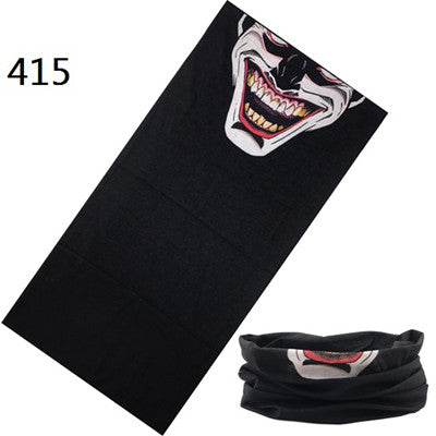 Skull Design Series Scarf Variety Tube Half Face Mask Halloween Headband Bandana Headwear Bicycle Head Scarf Snowboard Headscarf