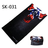 Skull Design Series Scarf Variety Tube Half Face Mask Halloween Headband Bandana Headwear Bicycle Head Scarf Snowboard Headscarf - THE PLACE TO BE !!