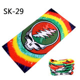 Skull Design Series Scarf Variety Tube Half Face Mask Halloween Headband Bandana Headwear Bicycle Head Scarf Snowboard Headscarf - THE PLACE TO BE !!