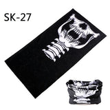 Skull Design Series Scarf Variety Tube Half Face Mask Halloween Headband Bandana Headwear Bicycle Head Scarf Snowboard Headscarf - THE PLACE TO BE !!