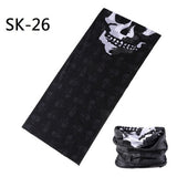 Skull Design Series Scarf Variety Tube Half Face Mask Halloween Headband Bandana Headwear Bicycle Head Scarf Snowboard Headscarf - THE PLACE TO BE !!