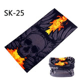 Skull Design Series Scarf Variety Tube Half Face Mask Halloween Headband Bandana Headwear Bicycle Head Scarf Snowboard Headscarf - THE PLACE TO BE !!