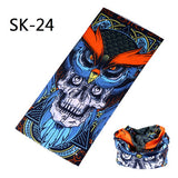 Skull Design Series Scarf Variety Tube Half Face Mask Halloween Headband Bandana Headwear Bicycle Head Scarf Snowboard Headscarf - THE PLACE TO BE !!