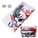 Skull Design Series Scarf Variety Tube Half Face Mask Halloween Headband Bandana Headwear Bicycle Head Scarf Snowboard Headscarf - THE PLACE TO BE !!