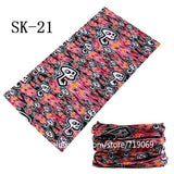 Skull Design Series Scarf Variety Tube Half Face Mask Halloween Headband Bandana Headwear Bicycle Head Scarf Snowboard Headscarf - THE PLACE TO BE !!