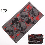 Skull Design Series Scarf Variety Tube Half Face Mask Halloween Headband Bandana Headwear Bicycle Head Scarf Snowboard Headscarf - THE PLACE TO BE !!