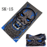 Skull Design Series Scarf Variety Tube Half Face Mask Halloween Headband Bandana Headwear Bicycle Head Scarf Snowboard Headscarf - THE PLACE TO BE !!