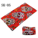Skull Design Series Scarf Variety Tube Half Face Mask Halloween Headband Bandana Headwear Bicycle Head Scarf Snowboard Headscarf - THE PLACE TO BE !!