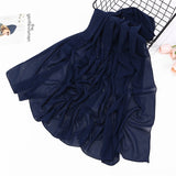 women plain bubble chiffon scarf hijab wrap printe solid color shawls headband muslim hijabs scarves/scarf 47 colors - THE PLACE TO BE !!