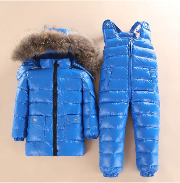 New Style Children Down Jacket Baby Winter Ski Wear Boys And Girls Infant Winter Jacket Baby Boy Parka Snow Set Warm