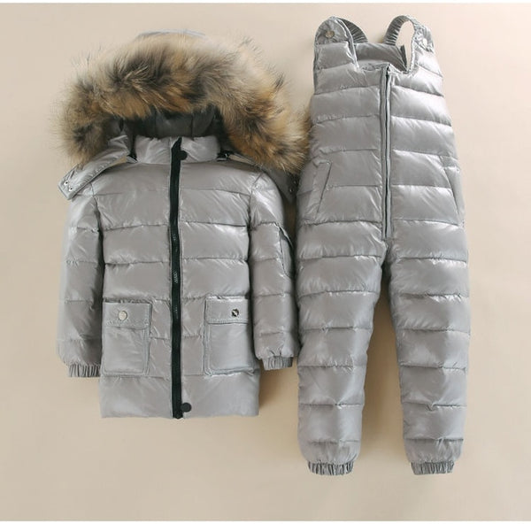 New Style Children Down Jacket Baby Winter Ski Wear Boys And Girls Infant Winter Jacket Baby Boy Parka Snow Set Warm