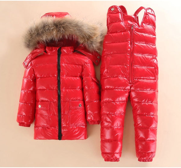 New Style Children Down Jacket Baby Winter Ski Wear Boys And Girls Infant Winter Jacket Baby Boy Parka Snow Set Warm
