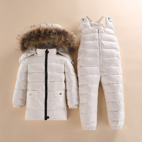 New Style Children Down Jacket Baby Winter Ski Wear Boys And Girls Infant Winter Jacket Baby Boy Parka Snow Set Warm