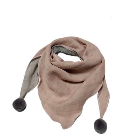 Spring Baby Girls Dot Plaid Triangle Scarves Autumn Winter Boys Girls Shawl Children Cotton Neck Collars Warm Kids Neckerchief