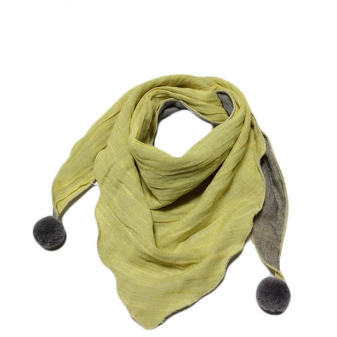 Spring Baby Girls Dot Plaid Triangle Scarves Autumn Winter Boys Girls Shawl Children Cotton Neck Collars Warm Kids Neckerchief