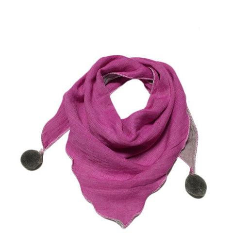 Spring Baby Girls Dot Plaid Triangle Scarves Autumn Winter Boys Girls Shawl Children Cotton Neck Collars Warm Kids Neckerchief