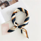 50*50cm Square Silk Feel Satin Scarf Elegant Women Head Skinny Retro Hair Tie Band Small Fashion Square Kerchief Neck Scarf - THE PLACE TO BE !!