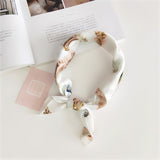 50*50cm Square Silk Feel Satin Scarf Elegant Women Head Skinny Retro Hair Tie Band Small Fashion Square Kerchief Neck Scarf - THE PLACE TO BE !!