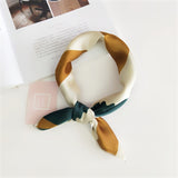 50*50cm Square Silk Feel Satin Scarf Elegant Women Head Skinny Retro Hair Tie Band Small Fashion Square Kerchief Neck Scarf - THE PLACE TO BE !!