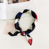 50*50cm Square Silk Feel Satin Scarf Elegant Women Head Skinny Retro Hair Tie Band Small Fashion Square Kerchief Neck Scarf - THE PLACE TO BE !!