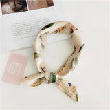 50*50cm Square Silk Feel Satin Scarf Elegant Women Head Skinny Retro Hair Tie Band Small Fashion Square Kerchief Neck Scarf - THE PLACE TO BE !!