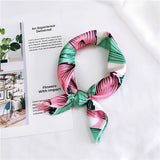 50*50cm Square Silk Feel Satin Scarf Elegant Women Head Skinny Retro Hair Tie Band Small Fashion Square Kerchief Neck Scarf - THE PLACE TO BE !!