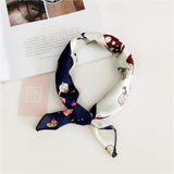 50*50cm Square Silk Feel Satin Scarf Elegant Women Head Skinny Retro Hair Tie Band Small Fashion Square Kerchief Neck Scarf - THE PLACE TO BE !!