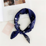 50*50cm Square Silk Feel Satin Scarf Elegant Women Head Skinny Retro Hair Tie Band Small Fashion Square Kerchief Neck Scarf - THE PLACE TO BE !!